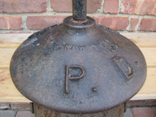 Load image into Gallery viewer, HOBOKEN PD Old Street Sign NO PARKING DURING CHURCH SERVICE Cast Iron Base NJ NY