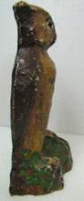 Load image into Gallery viewer, OWL Antique Cast Iron Glass Eyes Figural Bird Doorstop Decorative Art Statue