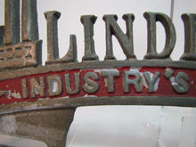 Load image into Gallery viewer, LINDEN NJ INDUSTRY'S METROPOLIS Vanity LIcense Plate Topper Sign Souvenir Ad