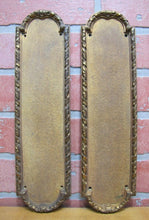 Load image into Gallery viewer, TROLLOPE LONDON 19c Bronze Gold Gilt Door Push Pair Ornate Hardware Doorpush