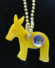 Load image into Gallery viewer, 1940 NEW YORK WORLD'S FAIR DEMOCRAT Political Party DONKEY Keychain NYWF