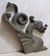 Load image into Gallery viewer, Dragon Serpent Monster Old Brass Decorative Art Ornate Hardware Element