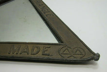 Load image into Gallery viewer, DOUBLE TRIANGLE BEST BRAND MADE Antique Advertising Mirror Embossed Store Sign