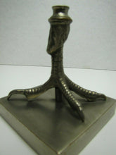 Load image into Gallery viewer, Chicken Rooster Bird Claw Foot Old Nickel Plated Bronze Decorative Arts Lamp