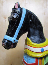 Load image into Gallery viewer, CAROUSEL HORSE old cast metal shore amusement park display Steel Pier AC NJ