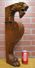 Load image into Gallery viewer, DRAGON GRIFFIN MONSTER BEAST Old Wooden Architectural Decorative Element