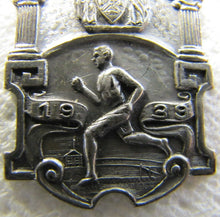 Load image into Gallery viewer, 1939 GIRLS SPOON & EGG RACE Medal Sterling Silver Municipal Athletics Medallion