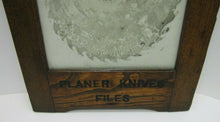 Load image into Gallery viewer, SIMONDS SAWS ARE THE BEST Antique Reverse Glass Mirror Sign FITCHBURG MASS USA