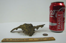 Load image into Gallery viewer, POSEIDON TRIDENT Antique 19c Brass Decorative Art Architectural Hardware Element