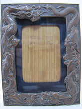 Load image into Gallery viewer, DRAGON Old Asian Frame High Relief Exquiste Monsters Serpents Brass Bronze