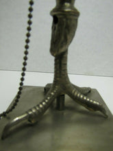 Load image into Gallery viewer, Chicken Rooster Bird Claw Foot Old Nickel Plated Bronze Decorative Arts Lamp