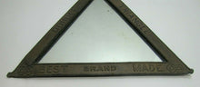 Load image into Gallery viewer, DOUBLE TRIANGLE BEST BRAND MADE Antique Advertising Mirror Embossed Store Sign