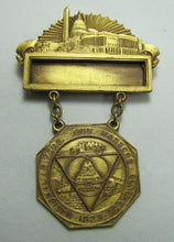 Load image into Gallery viewer, 1923 NATIONAL RIVERS HARBORS CONGRESS Medallion Road River Rail Transportation