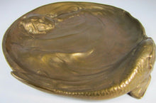 Load image into Gallery viewer, Antique Art Nouveau Berndorf Girl Waves Koi Dauphin Fish Decorative ArtsTray