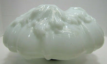 Load image into Gallery viewer, 19c Victorian Spider Webs Leaves Flowers Decorative Arts Milk Glass Oil Lamp