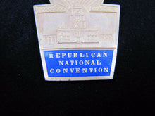 Load image into Gallery viewer, REPUBLICAN NATIONAL CONVENTION Old Medallion Fob RNC PEACE PROGRESS PROSPERITY