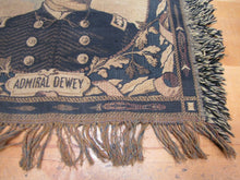 Load image into Gallery viewer, REMEMBER THE MAINE ADMIRAL DEWEY Old Tapestry Artwork Textile Decorative Arts
