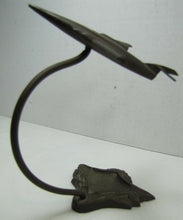 Load image into Gallery viewer, Art Deco Bronze Airplane Tray Ashtray Card Tip Trinket Jet Fighter Plane