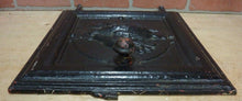 Load image into Gallery viewer, DEAD GAME BIRDS Antique Cast Iron Stove Front Plaque Door RH Decorative Art Sign
