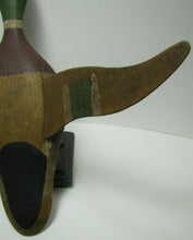 Load image into Gallery viewer, Folk Art Duck Decoy Statue RAF Robert Allen Francis Adirondacks NY 1950s Artwork