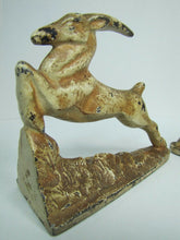 Load image into Gallery viewer, ART DECO ANTELOPE Bookends LITTCO FDRY Ornate Cast Iron Decorative Art Statues