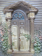 Load image into Gallery viewer, BRADLEY HUBBARD B&H COLONIAL DOOR Antique Bookends Cast Iron Old Paint Ornate