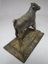 Load image into Gallery viewer, AJAX METAL Co Old Advertising Paperweight PHILADELPHIA BIRMINGHAM Bull Babbitt