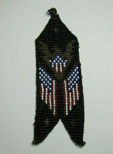 Load image into Gallery viewer, Eagle Crest American Flags Patriotic Folk Art Americana Beadwork Ornate Artwork