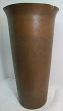 Load image into Gallery viewer, Arts & Crafts Copper Bronze Large Vase Planter Antique Umbrella Stand Swirl