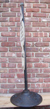 Load image into Gallery viewer, HOBOKEN PD Old Street Sign NO PARKING DURING CHURCH SERVICE Cast Iron Base NJ NY