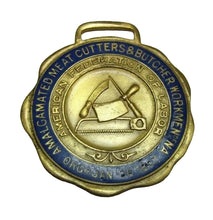 Load image into Gallery viewer, MEAT CUTTERS & BUTCHERS WORKMEN AFL Antique Fob Medallion BASTIAN BROS NY Ornate