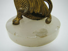 Load image into Gallery viewer, Griffin Dragon Monster Beast Antique Bronze Figural Decorative Arts Marble Base