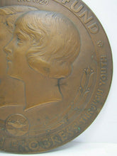 Load image into Gallery viewer, PAYNE FUND HUMAN PROGRESS 1930s Bronze Plaque Study of Movie Effects on Children