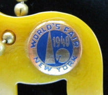 Load image into Gallery viewer, 1940 NEW YORK WORLD'S FAIR DEMOCRAT Political Party DONKEY Keychain NYWF