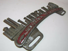 Load image into Gallery viewer, LINDEN NJ INDUSTRY'S METROPOLIS Vanity LIcense Plate Topper Sign Souvenir Ad