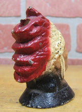 Load image into Gallery viewer, NATIVE AMERICAN INDIAN CHIEF Antique Cast Iron Pencil Holder Paperweight