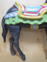 Load image into Gallery viewer, CAROUSEL HORSE old cast metal shore amusement park display Steel Pier AC NJ