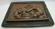 Load image into Gallery viewer, FORNI CUPID & PSYCHE Antique Decorative Arts High Relief Plaque Cherub Ornate