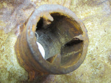 Load image into Gallery viewer, CHRISTMAS TREE Stand Poinsettia Rocks Roots Antique Cast Iron HIgh Relief Unique