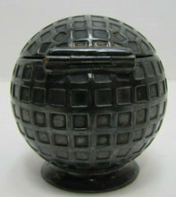 Load image into Gallery viewer, JB JENNING BROS Golf Ball Figural Antique Inkwell Green Glass Insert Pat Appld
