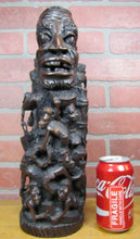 Load image into Gallery viewer, AFRICAN FOLK ART TREE OF LIFE Old Decorative Art Statue Artist Signed D ADAMSON