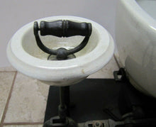 Load image into Gallery viewer, W S CARR NY Antique Dental Spittoon Early Plumbing Porcelain Salesman Sample