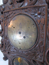 Load image into Gallery viewer, Antique Wooden Carved Evil Face Figural Wall Mount Art Clock Housing Plaque