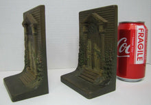 Load image into Gallery viewer, BRADLEY HUBBARD B&H COLONIAL DOOR Antique Bookends Cast Iron Old Paint Ornate