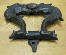 Load image into Gallery viewer, Koi Dauphin Devil Fish Antique Bronze Door Knocker Pull Ornate Hardware Element