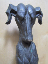 Load image into Gallery viewer, WHIPPET Antique Brass Dog Whimsical Decorative Art Statue Old Make-Do Doorstop