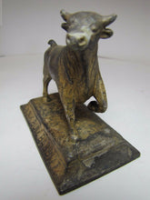 Load image into Gallery viewer, AJAX METAL Co Old Advertising Paperweight PHILADELPHIA BIRMINGHAM Bull Babbitt