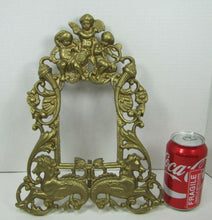 Load image into Gallery viewer, SEA MONSTERS HIPPOCAMPUS CHERUBS Old Brass Decorative Arts Frame Picture Mirror