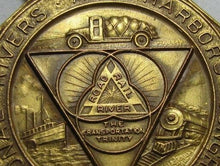 Load image into Gallery viewer, 1923 NATIONAL RIVERS HARBORS CONGRESS Medallion Road River Rail Transportation