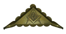Load image into Gallery viewer, Masonic Freemasons signed Hamel Cherbourg Antique Brass Copper Advertising Tray
